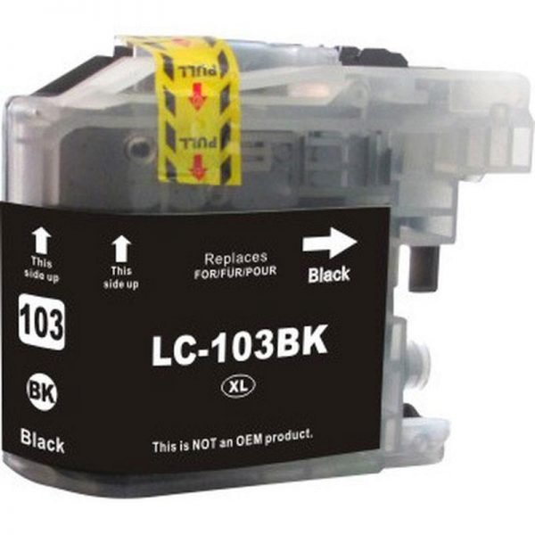 A Replacement Black Ink Cartridge for Brother LC103 XL, LC101