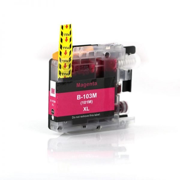 A Replacement Magenta Ink Cartridge for Brother LC103 XL, LC101, LC105