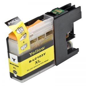 A Replacement Yellow Ink Cartridge for Brother LC103 XL, LC101, LC105