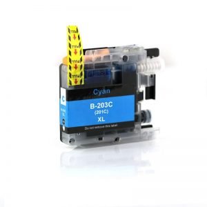 A Replacement Cyan Ink Cartridge for Brother LC203 XL, LC201, LC205 XXL