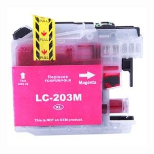 A Replacement Magenta Ink Cartridge for Brother LC203 XL, LC201, LC205 XXL