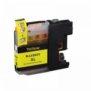 A Replacement Yellow Ink Cartridge for Brother LC203 XL, LC201, LC205 XXL