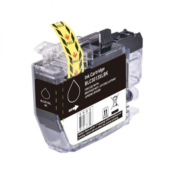 A Replacement Black Ink Cartridge  for Brother LC3013L, LC3011