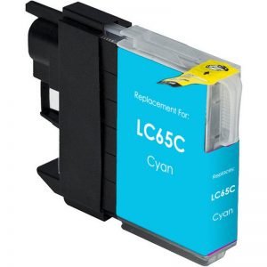 A Replacement Cyan Ink Cartridge  for Brother LC65XL, LC61