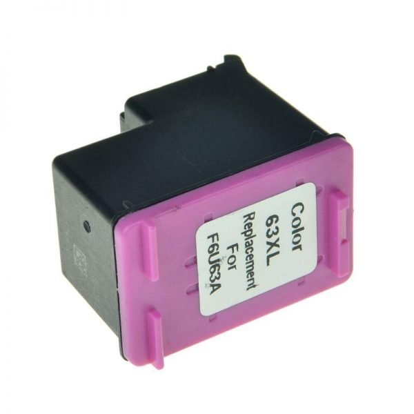 A Replacement Tri-Color ink Cartridge for HP63XL (F6U63AN )