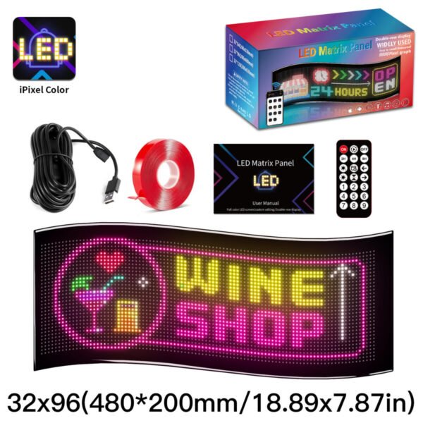 Soft LED Matrix Panel iPixel-32x96