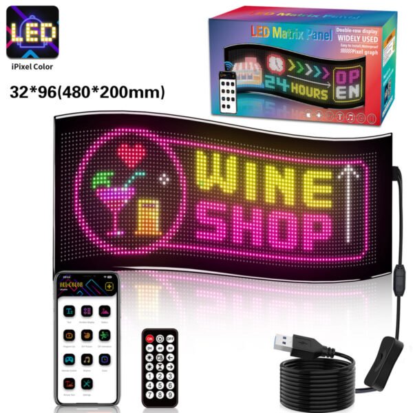 Soft LED Matrix Panel iPixel-32x192 - Image 2